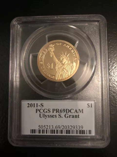 2011-S Ulysses S. Grant Dollar - PCGS PR69DCAM - The Presidential Series