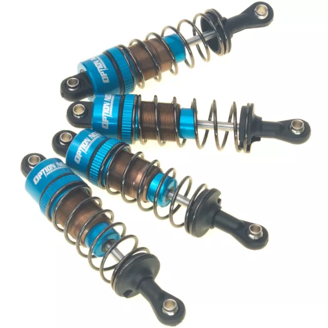 RC Alu Front & Rear Oil Shocks Absorber for Tamiya CC01 Unimog Wrangler #54541 2