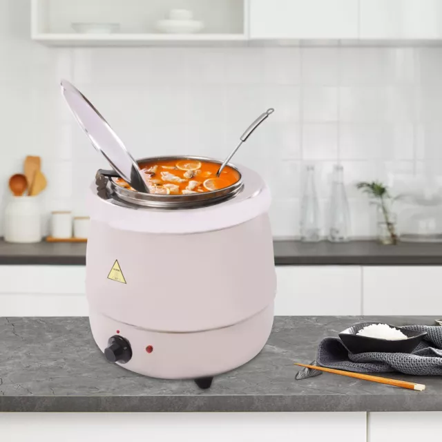 10L Counter Top Sauces Soup Nacho Cheese Chilis Kettle Warmer Resto Bar Party US