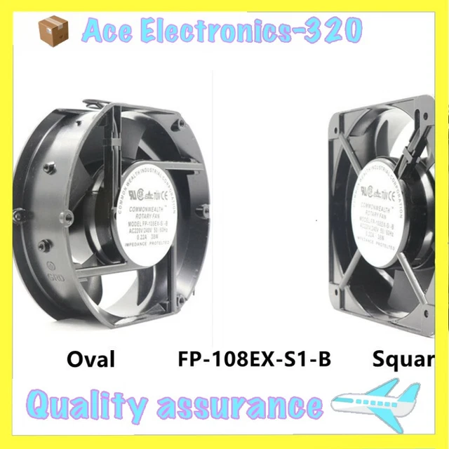 Ventola Di Raffreddamento Assiale 172mm AC220V 38W - Modello FP-108EX-S1-S/B, Per Armadi Elettrici, Cuscinetti A Sfera, Silenziosa - 7