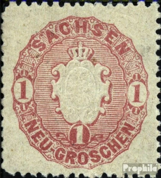 Sachsen 16a postfrisch 1863 Landeswappen