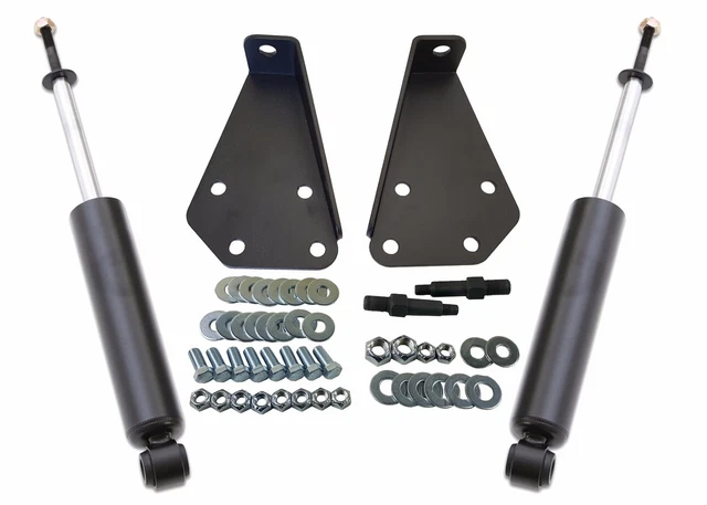 Front Shocks & Relocation Kit Bolt On Upper Brackets & P19 For 1958-70 Impala Front Shocks & Relocation Kit Bolt On Upper Brackets & P19 For 1958-70 Impala
