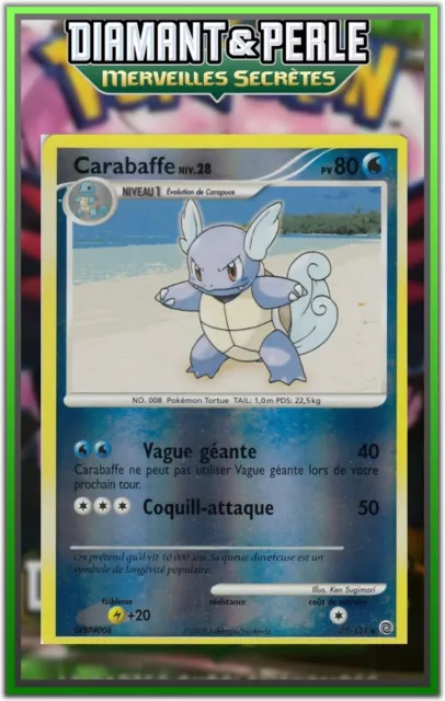Carabaffe Reverse - DP03:Merveilles Secrètes - 75/132 - Carte Pokémon Française
