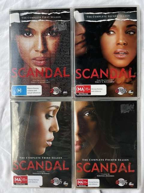 SCANDAL DVD SEASON 1-4 Region 4 Tv Series Television Show 19 Disc Set  $49.99 - PicClick AU