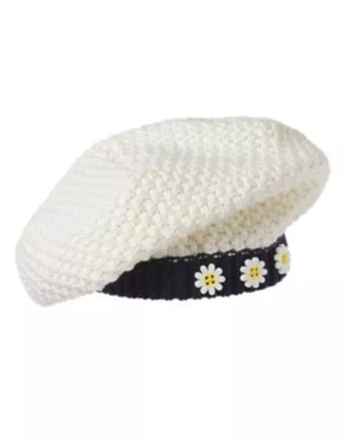 NWT gymboree Flower Shower Sweater Beret Hat Girls M