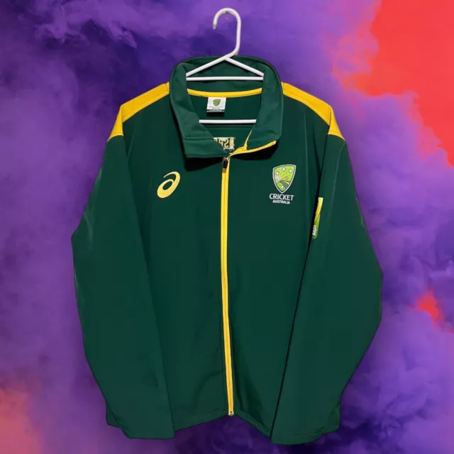 2019 ASICS “Australia Cricket Team” Ashes Vs England Zip Up Track Suit Jacket!