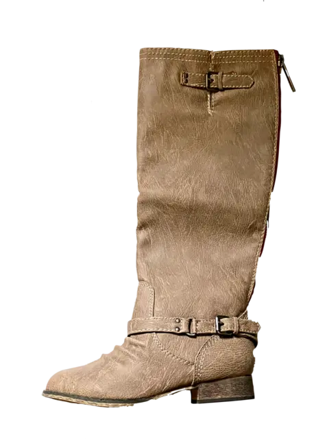 Breckelles Outlaw-81 Womens Knee High Combat Boots