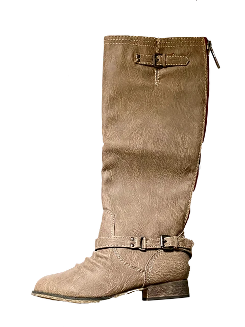Breckelles Outlaw-81 Womens Knee High Combat Boots