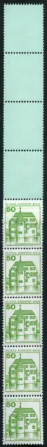 Berlin Burgen und Schlösser Neue Fluoreszenz 50 Pf Rollenende blautürkis, 615