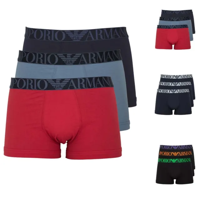 EMPORIO ARMANI Herren Boxer Shorts Pants Trunks S M L XL XXL 3er Pack NEU