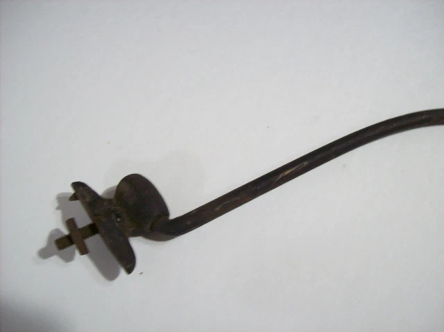 old vintage Cast Iron Hook Plant or Sign Hanger, Rustic Old 9