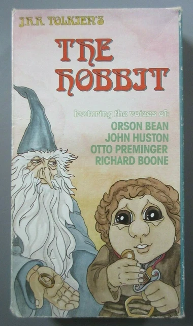 Old Vintage 1990 The Hobbit Animated VHS Tape
