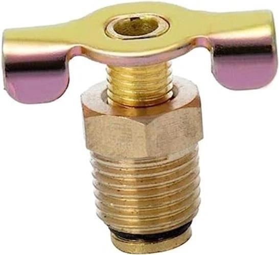 Generic NPT 1/4 Solid Brass Drain Valve Compressor Air Tank Port Fittings Petcoc