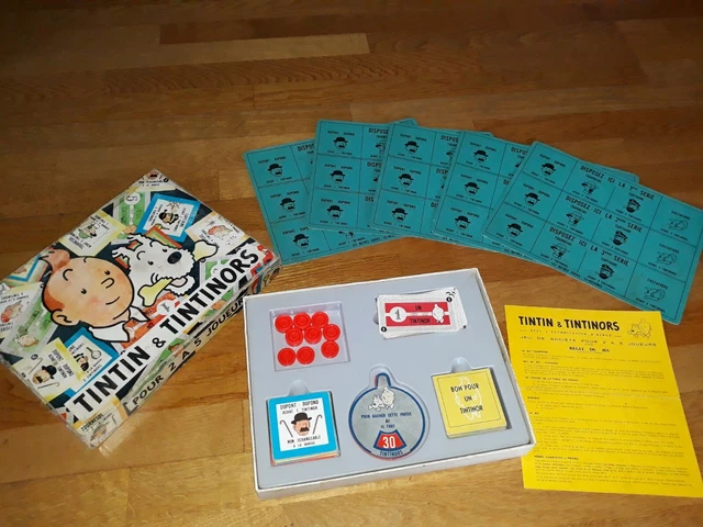 Jeu De Société Tintin Et Les Tintinors – Années 60 – Complet Et Vintage