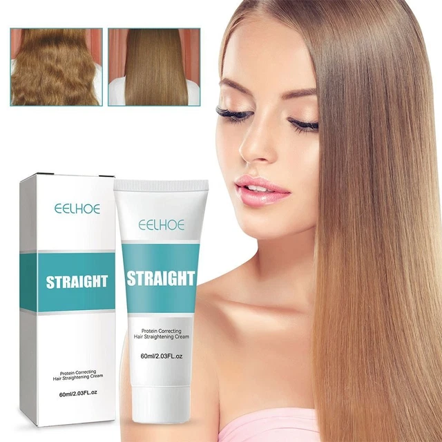 Crema alisadora de cabello para rizar el cabello