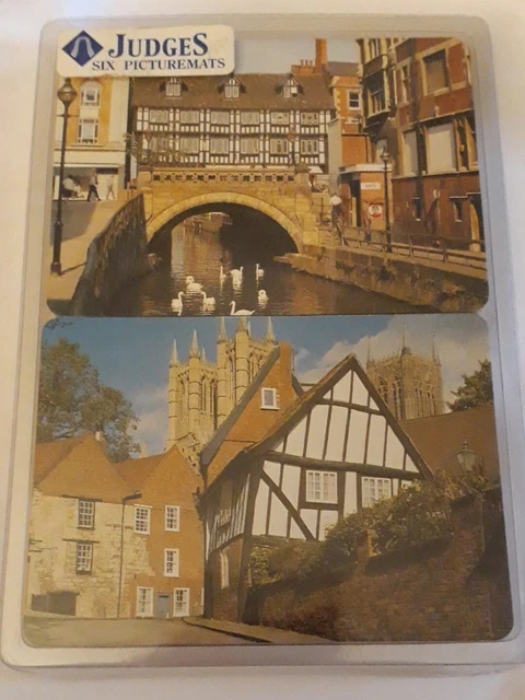 Judges Six Picturemats Coasters with cork backing