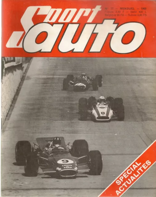 Sport Auto 77 1968 Gp Monaco Gp Espagne 1000Km Nurburgring Monza Targa Florio