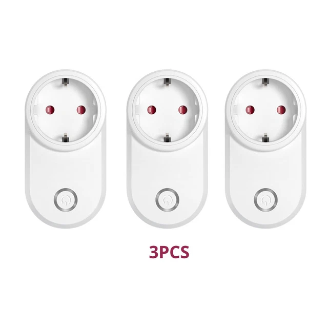 3 Pack EU Smart Socket Wifi Plug Wireless Outlet Timer Switch APP Voice Control