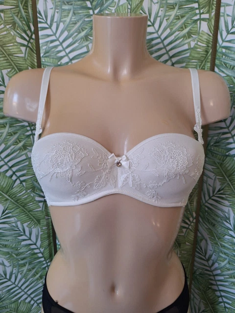 Soutien-gorge Lise Charmel 95A, Modèle Ultra Féminin ACC8542 - Neuf Sans étiquettes, Gris, Avec Armatures