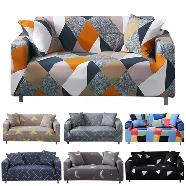 1 2 3 4 Seater Slipcover Chair Sofa Cover Soft Stretch Elastic Couch Protector