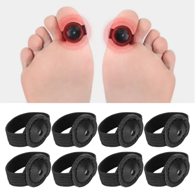 8x Slimming Magnet Toe Ring Stimulate Acupoints Balance Sleep Foot Massage GFL