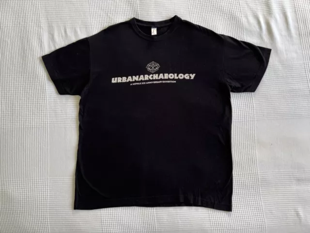 MOWAX T-Shirt James Lavelle DJ Shadow Urban Archaeology Book Promo Large 46 RARE