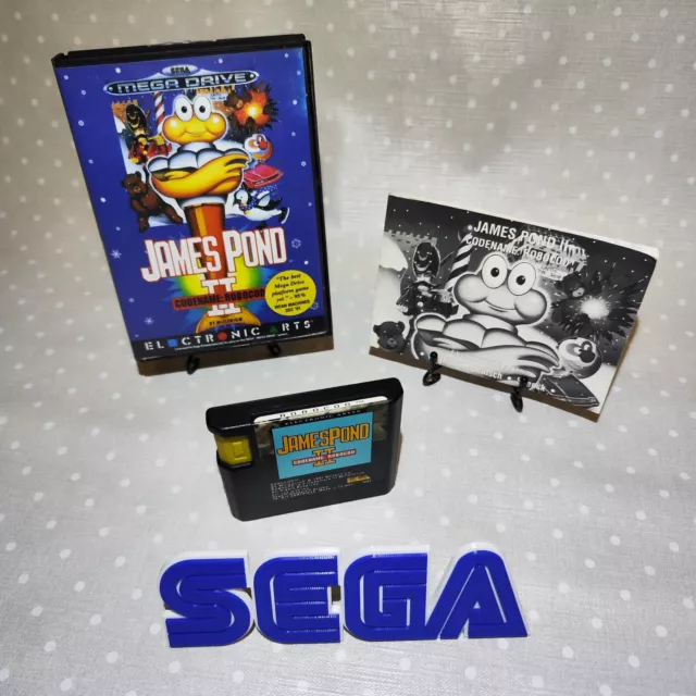 James Pond II 2 Codename Robocod Sega Mega Drive & OVP getestet & guter Zustand