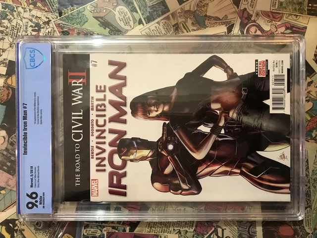 Invincible Iron Man #7 1st Riri Williams cameo CBCS 9.6