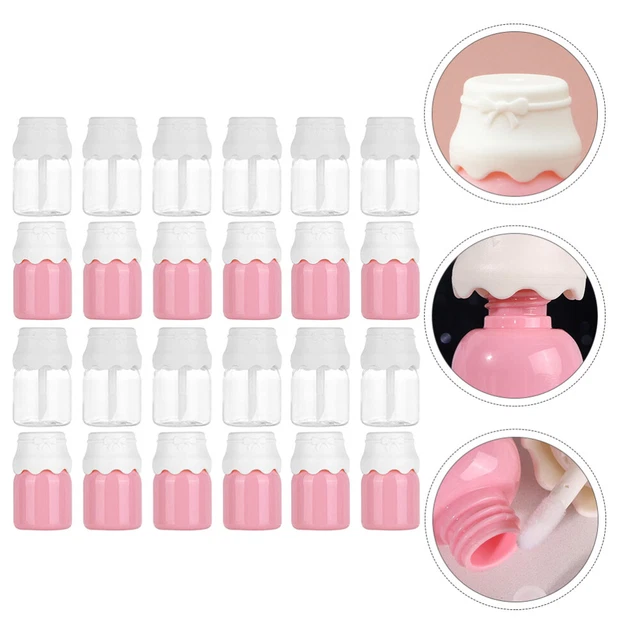 Botella de leche de plástico tubo de brillo labial pipa de brillo labial botella de suero tubo de brillo labial