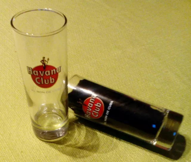 Promo 6 Verres A Rhum Havana Club Model Tubo 22 Cl  Neufs !!!