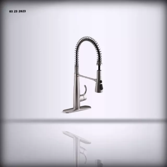 KOHLER 22033-VS ! Simplice Kitchen Sink Faucet, Vibrant Stainless $446. ...
