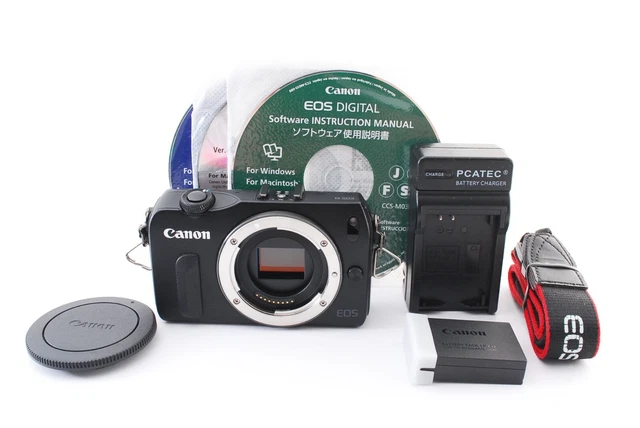Canon EOS M 18.0MP Digital Mirrorless Camera Body Black From Japan Tested F/S