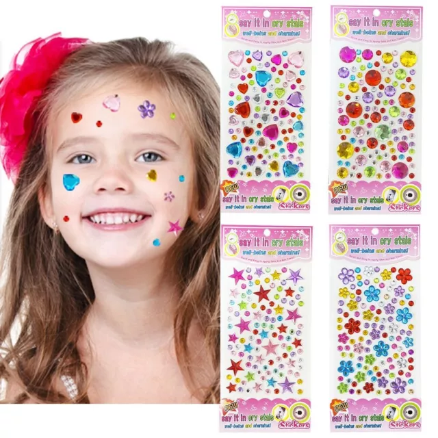 107pcs Self Adhesive Children Diamond Sticker  for Kids Girls