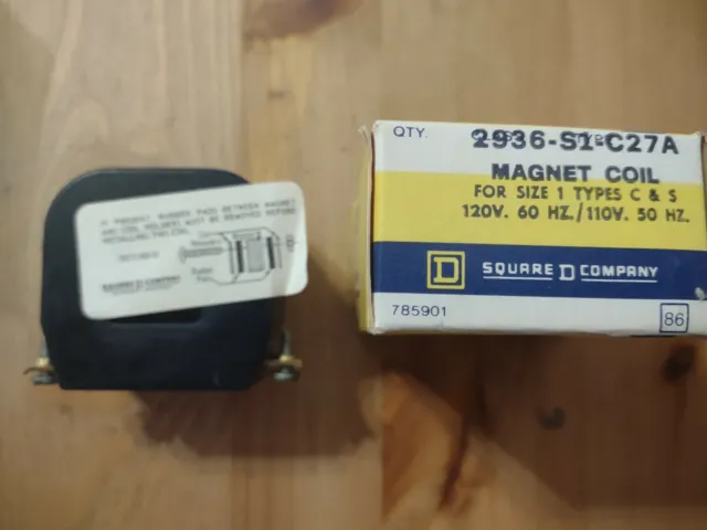 Square D 2936-S1-C27A  Magnet Coil 1 120V TYPES C & S