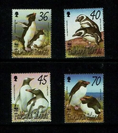 Falkland Islands 2002 Endangered Species, Penguins, MNH set
