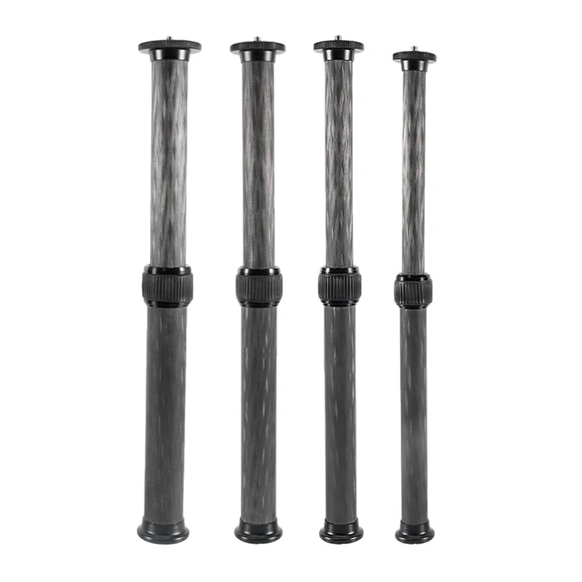 Tige D'Extension En Fibre De Carbone Socobeta – Pour Trépied/Stabilisateur – Vis 1/4" – Légère, Antidérapante
