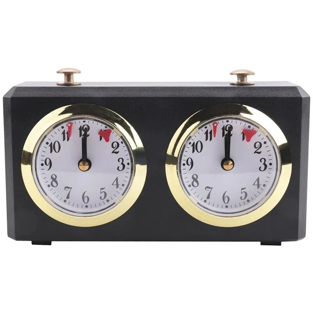 Horloge D'Échecs Professionnelle Analogique Avec Minuteur - Compte à Rebours - Luckxing