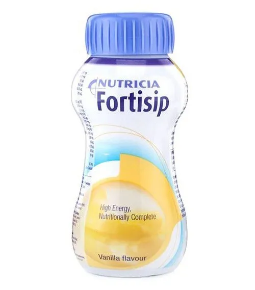 3 Bottles Nutricia Fortisip 200ml Vanilla Drink Nutritional Protein Supplement