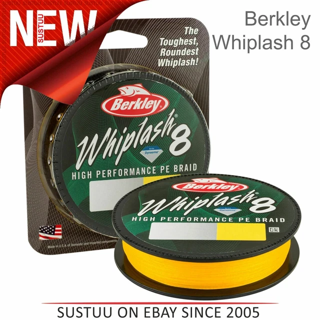 BERKLEY WHIPLASH PE 150 lb. 2000m LoVis Green Dyneema