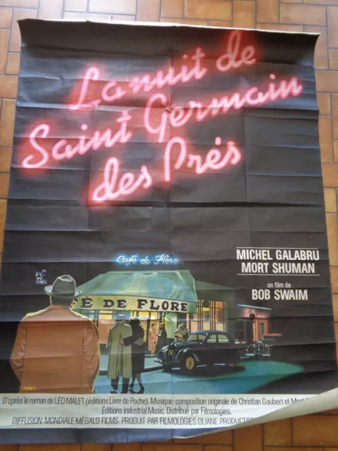 LA NUIT DE SAINT GERMAIN DES PRES Affiche de film 160x120 vintage movie poster
