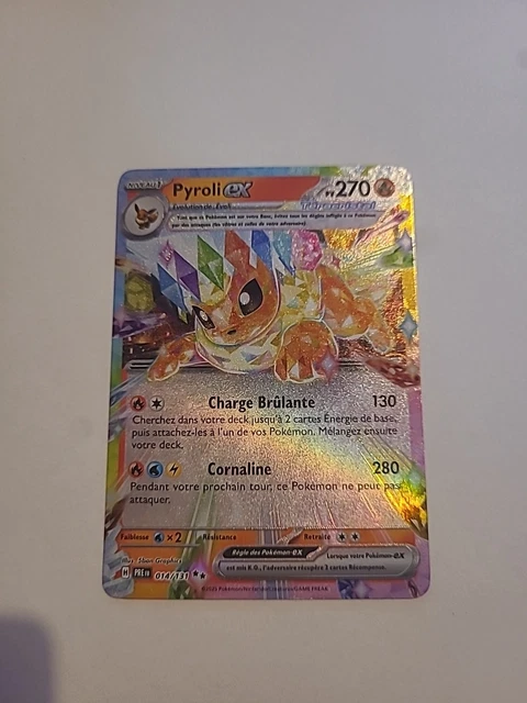 CARTE POKEMON PYROLI 014/131 EX PROMO EV8.5 EVOLUTIONS PRISMATIQUES PRE