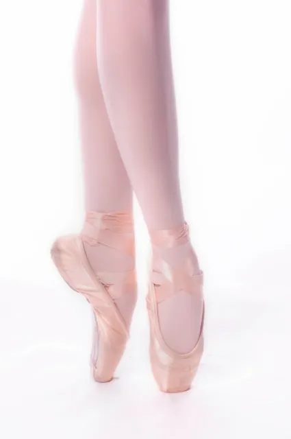 Pink / White Girls Full Foot Dance Ballet Tights (Ages 3 to 13) Made In Italy