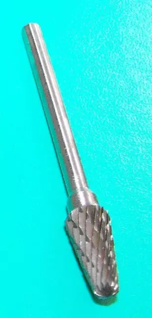 Conical ball nose Tungsten Carbide Burr 6mm with 3mm shank NEW LOW PRICE