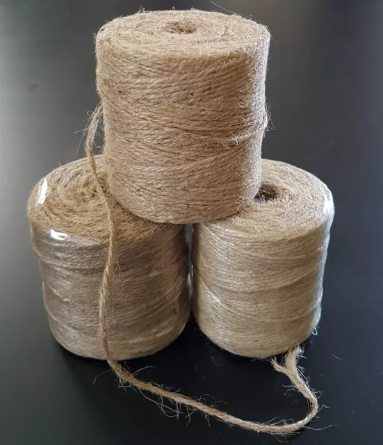 3 Stk. Bindfaden Paketschnur Schnur Packschnur 150m 120g Jute Gartenschnur NEU!!