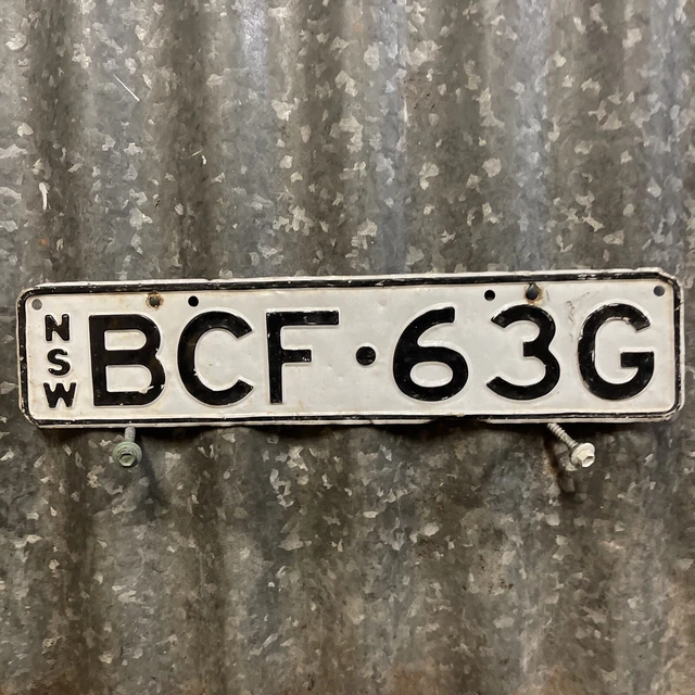 VINTAGE NSW AUSTRALIAN PLATE SA Collector’s Car Number Plate Sign 19.