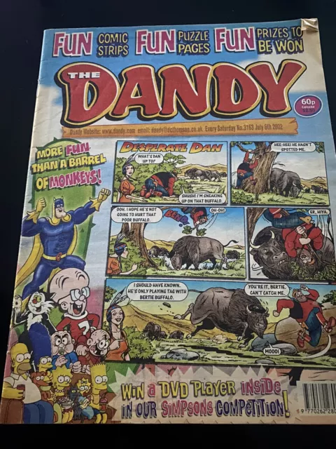 The Dandy comic No 3163 6th July 2002