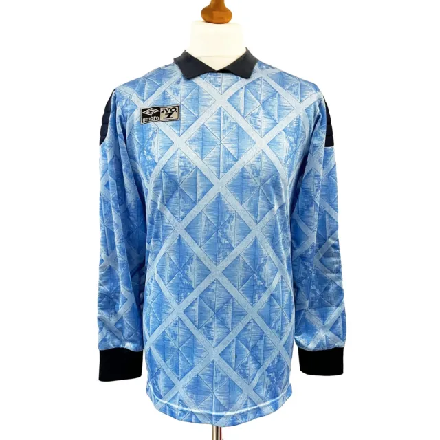 ENGLAND 1990/92 Umbro Goalkeeper Football Shirt Template (S) International 1990s