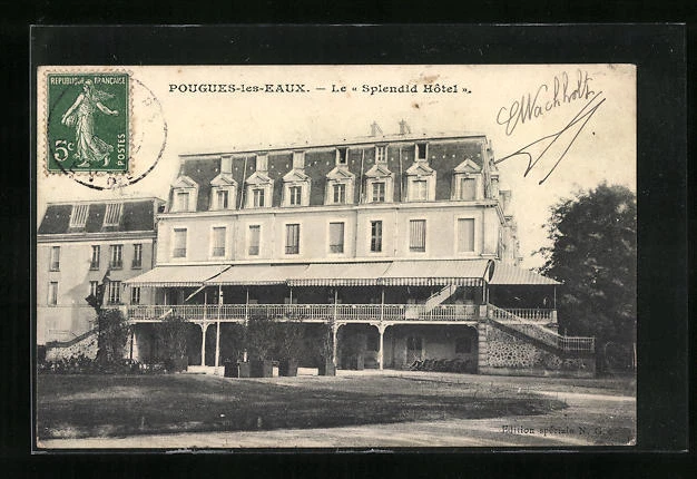 CPA Pougues-les-Eaux, Le Splendid Hotel