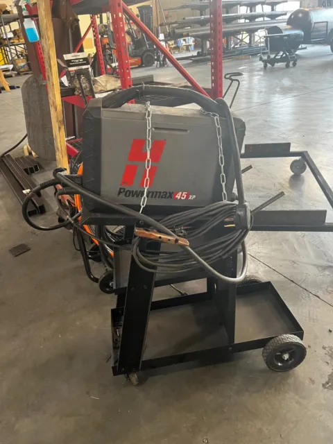 Hypertherm PowerMax 45 XP Plasma Cutter Custom Cart Included-Barely Used