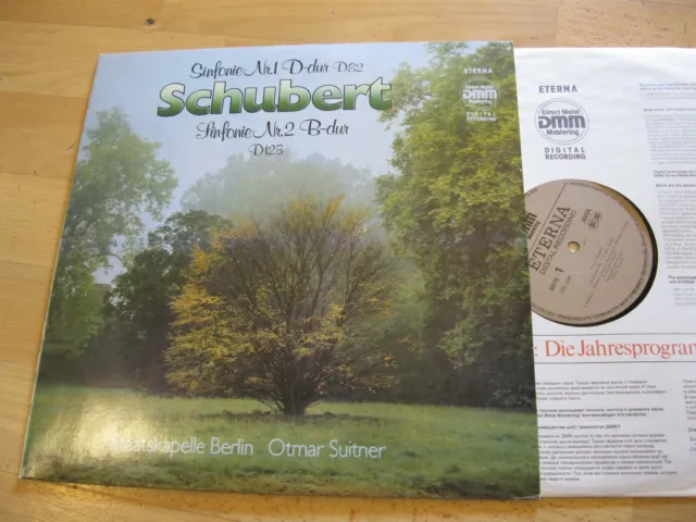 LP Schubert Sinfonie Nr.1 D-dur D82 Otmar Suitner  Vinyl Eterna DDR 725 046